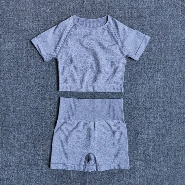 Conjunto Fitness Sem Costura 2/3/5 Peças