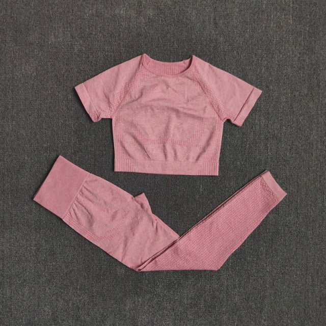 Conjunto Fitness Sem Costura 2/3/5 Peças