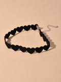 Black Love Heart Tattoo Choker Collar Gothic Punk Rock Jewellery Halloween Gift