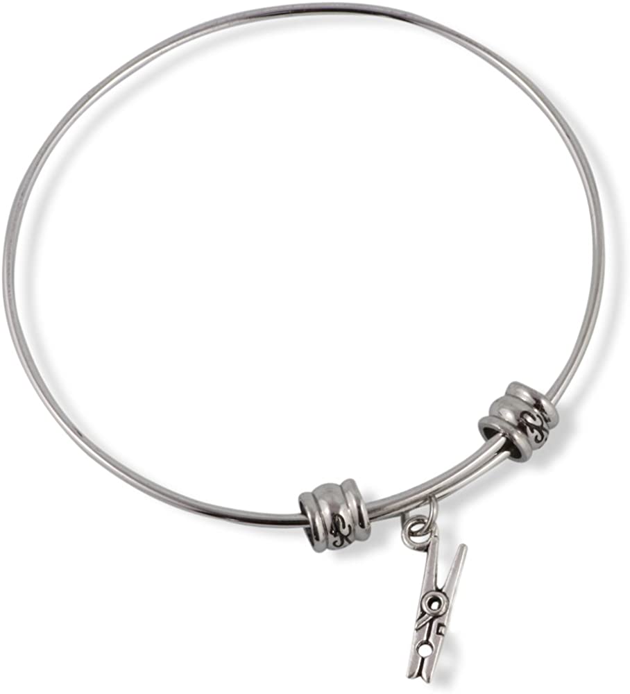 Clothing Charm Bangle Bracelet