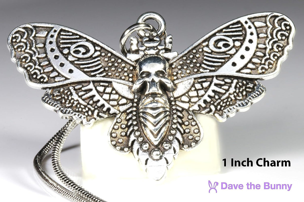 Gothic Charm Necklace with Stainless Steel Snake Chain