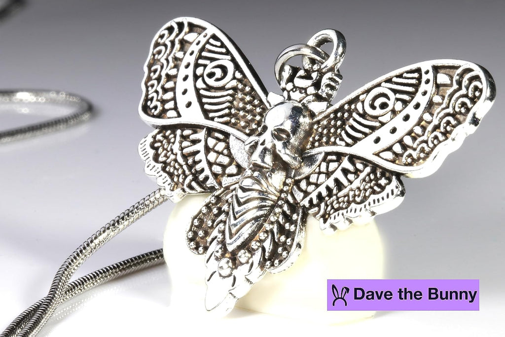 Gothic Charm Necklace with Stainless Steel Snake Chain