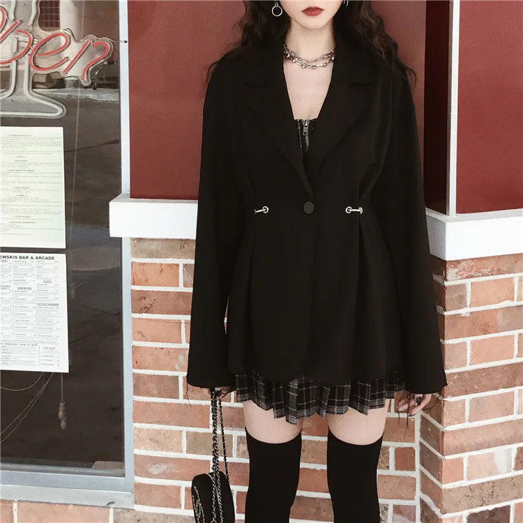 Gótico lolita xadrez vestido y2k egirl punk vestidos plissados cinta de espaguete mini jurken emo alt goth streetwear vestido feminino