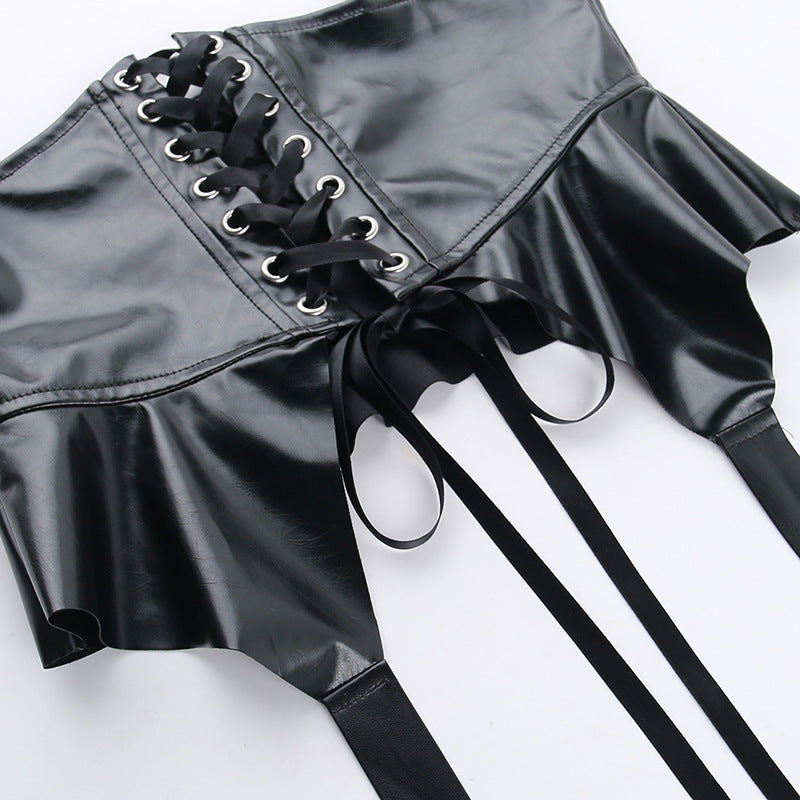 Altgoth escuro academia gótico vestido feminino harajuku streetwear fairycore grunge rendas retalhos puff manga vestido de cintura alta feminino