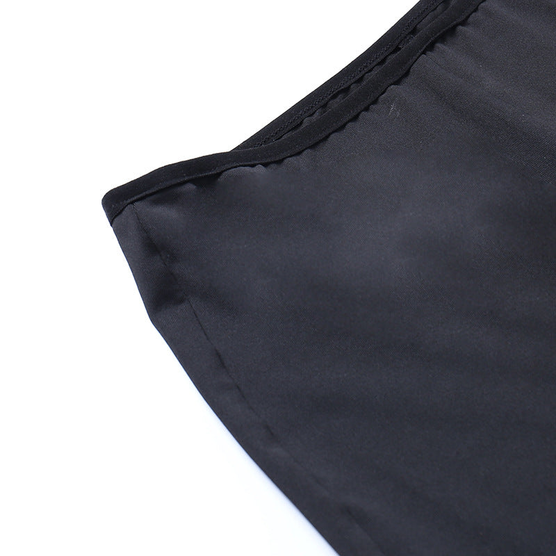 Calça Flare Gótica com Renda e Cruz