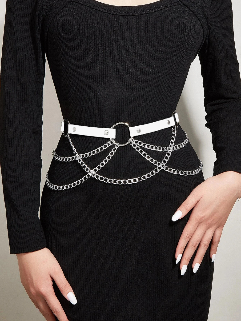    Mulheres sexy cinto de couro cintura corrente arnês moda cintura acessório lazer punk gótico roupas jóias cinto