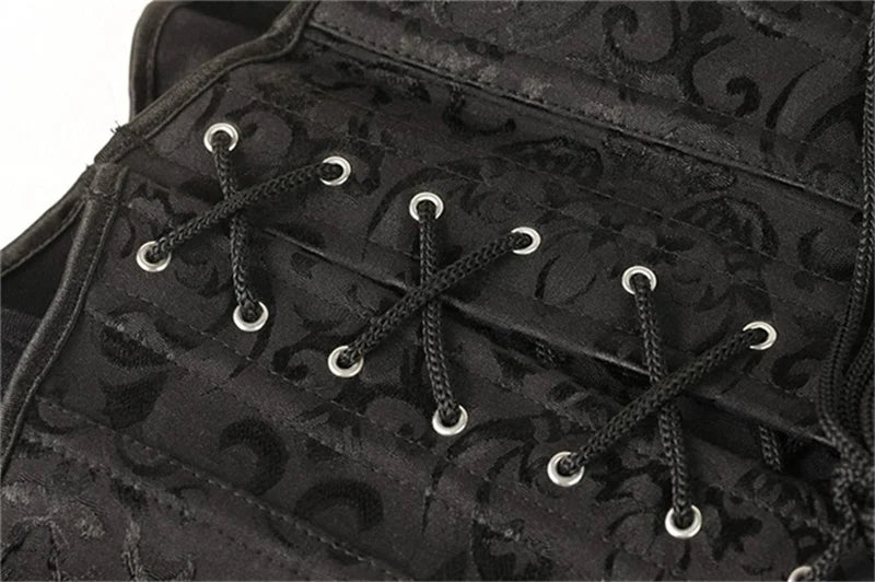 Preço por atacado Espartilho longo torso roupas sexy korse jacquard aço desossado bustier 6xl plus size korsett feminino steampunk gorset