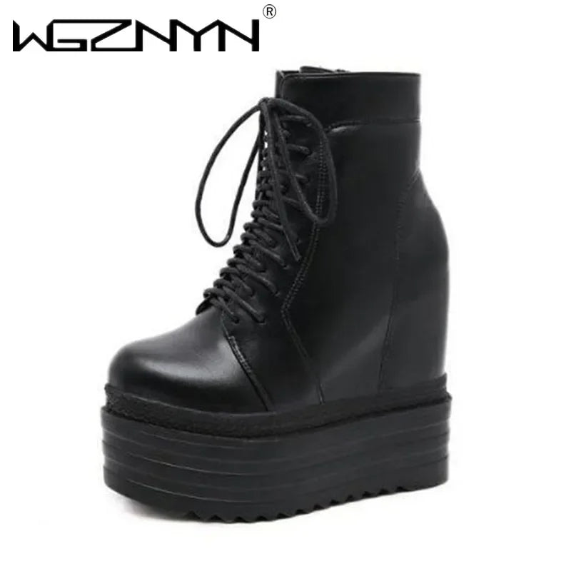 Bota Punk Plataforma 14cm