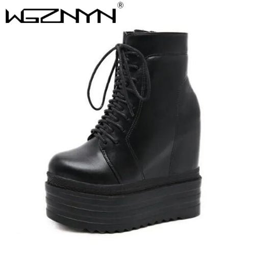 Bota Punk Plataforma 14cm