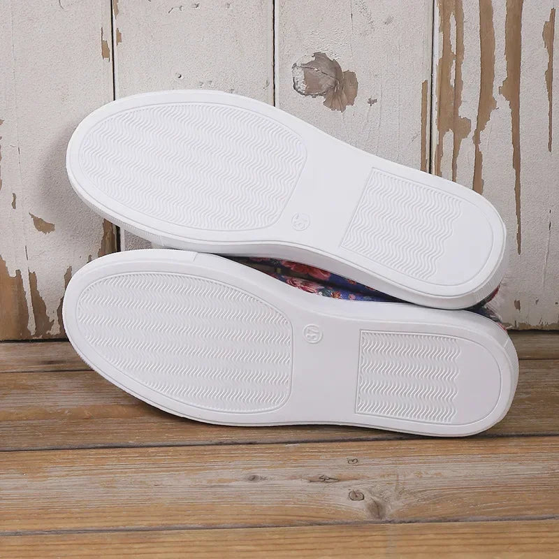 Crânio feminino morcego padrão sapatos vulcanizados sapatos planos moda rendas até tênis feminino casual respirável sapato de lona 2024