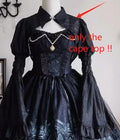 Original halloween lolita vestido nova primavera e verão feminino meninas escuro gótico jsk vestido manga alargamento capa camisa