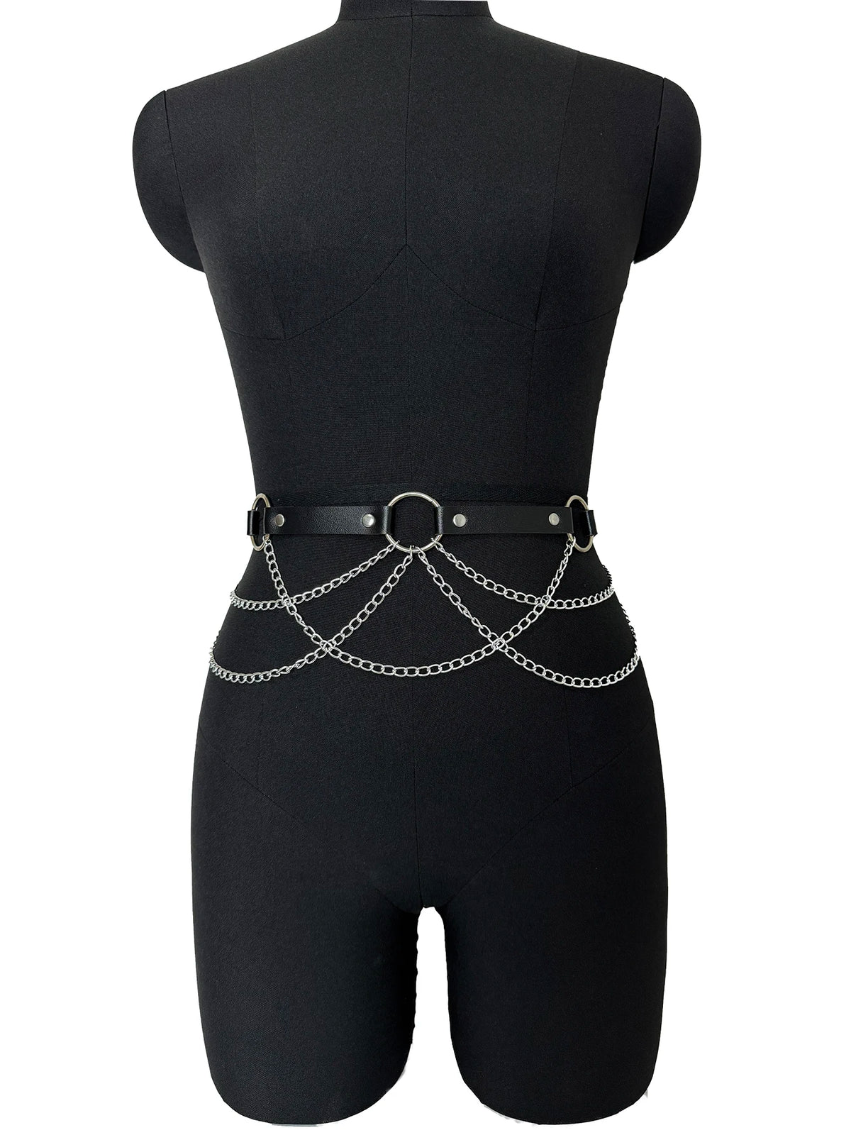    Mulheres sexy cinto de couro cintura corrente arnês moda cintura acessório lazer punk gótico roupas jóias cinto