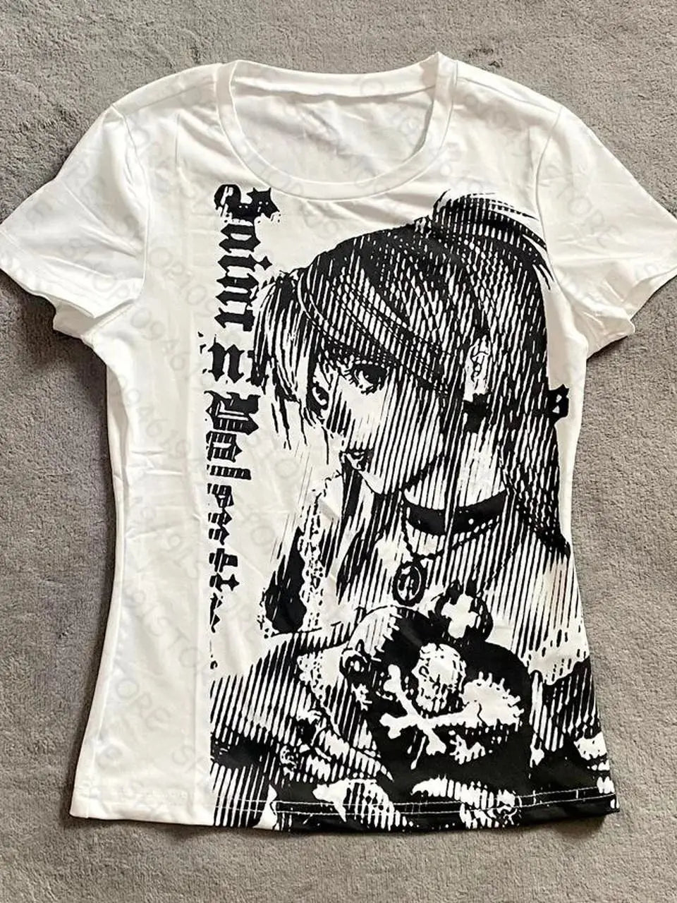 Camiseta Y2K Anime Streetwear com Estampa