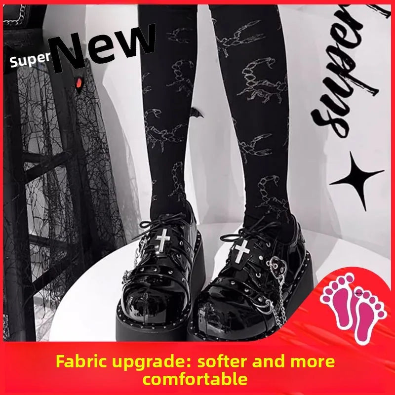 Sapato Plataforma Slip-On Gótico Punk
