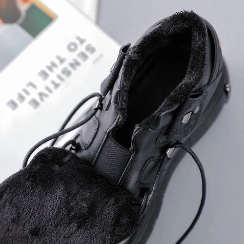 2025 primavera novos sapatos femininos de metal pesado fundo grosso alta superior punk sapatos de couro gótico escuro botas de motocicleta tendência