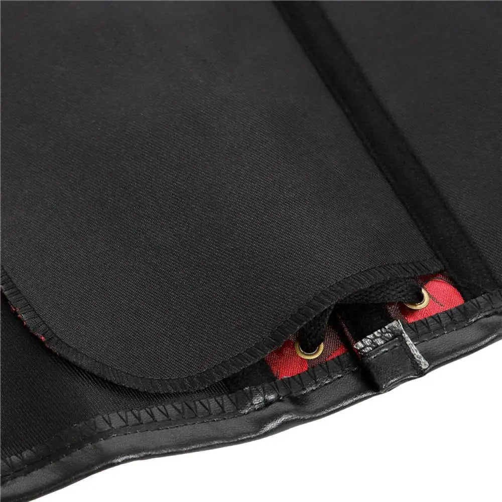Corset Feminino Estilo Vitoriano Gótico com Alça no Pescoço e Botões - Top Modelador Bustiê