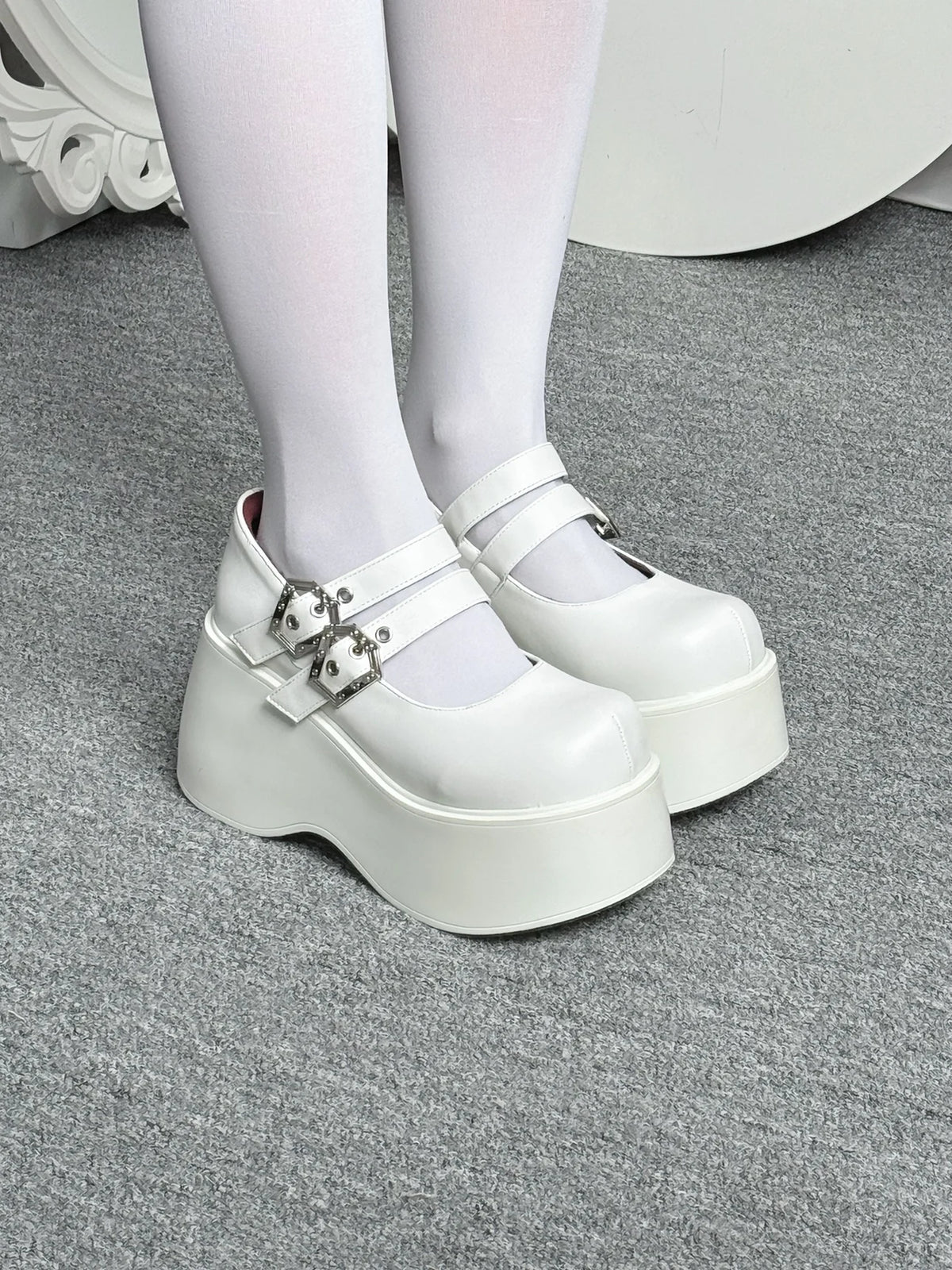 Sapato Lolita Punk Plataforma Nameless Witch
