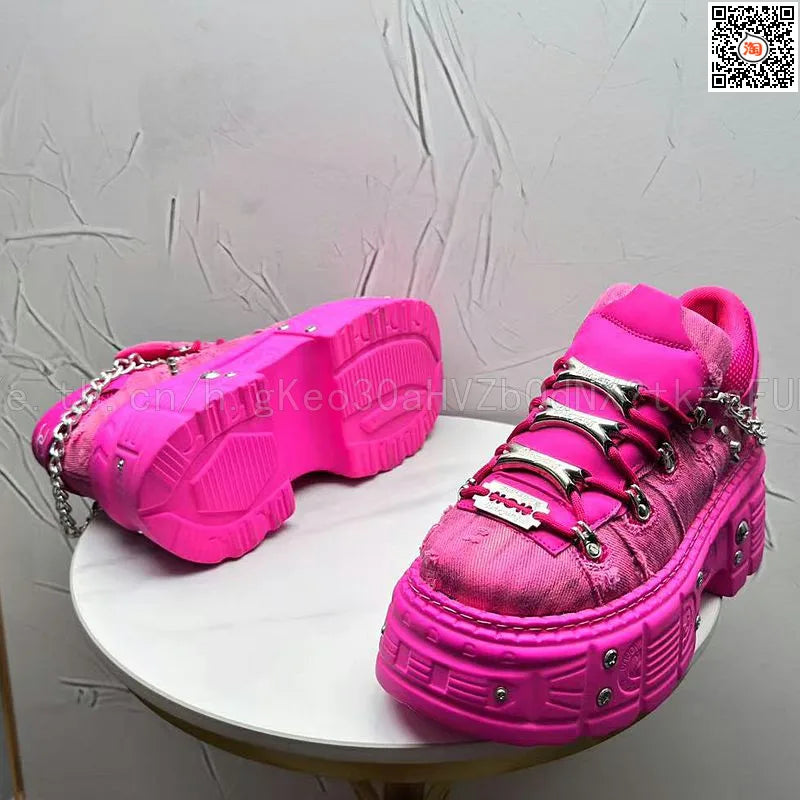 Novo Lançamento Verão 2026: Tênis Masculino Estilo Punk com Plataforma, Personalidade Niche, Moda Urbana Descolada, Modelo Dad Shoes