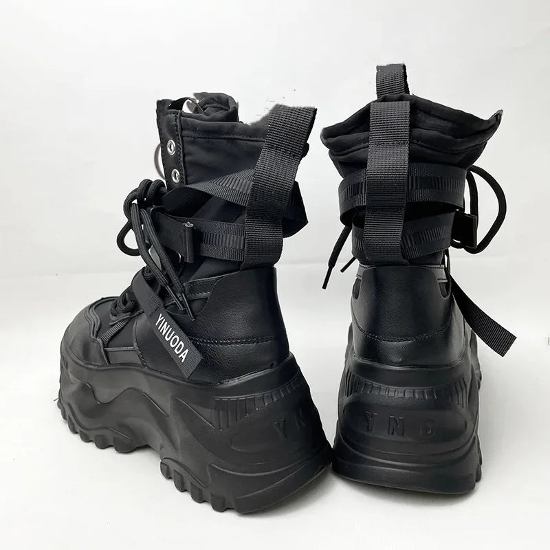 Nova plataforma tênis feminino cruz rendas até luz sapatos casuais designer de moda sapatos vulcanizados casuais marca senhoras botas curtas