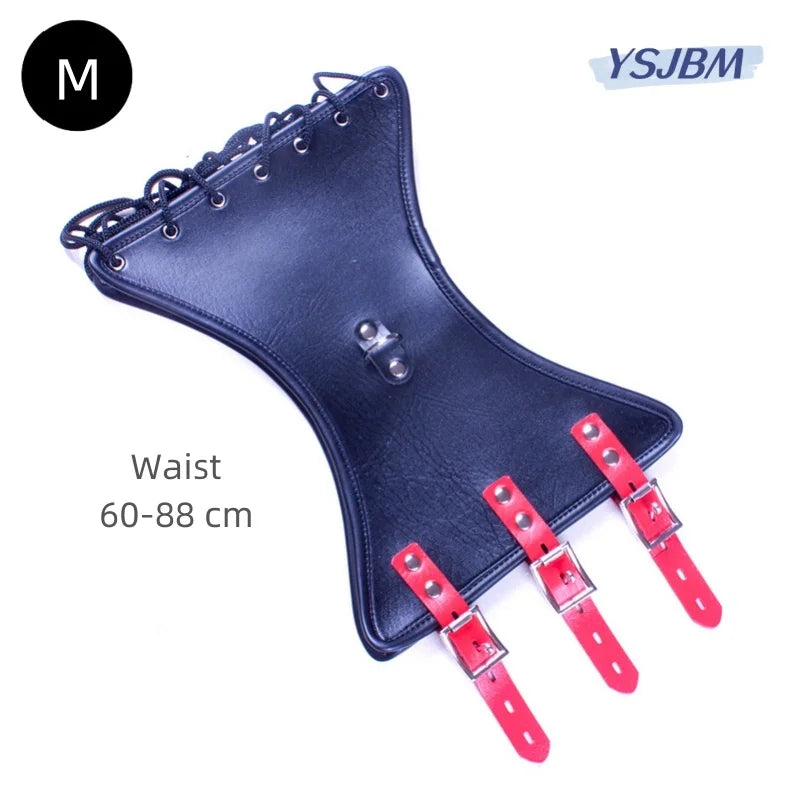 YSJBM-couro erótico BDSM espartilho brinquedos sexuais para mulheres, escravo fetiche, traje de cintura restrição, lingerie sexy acessórios