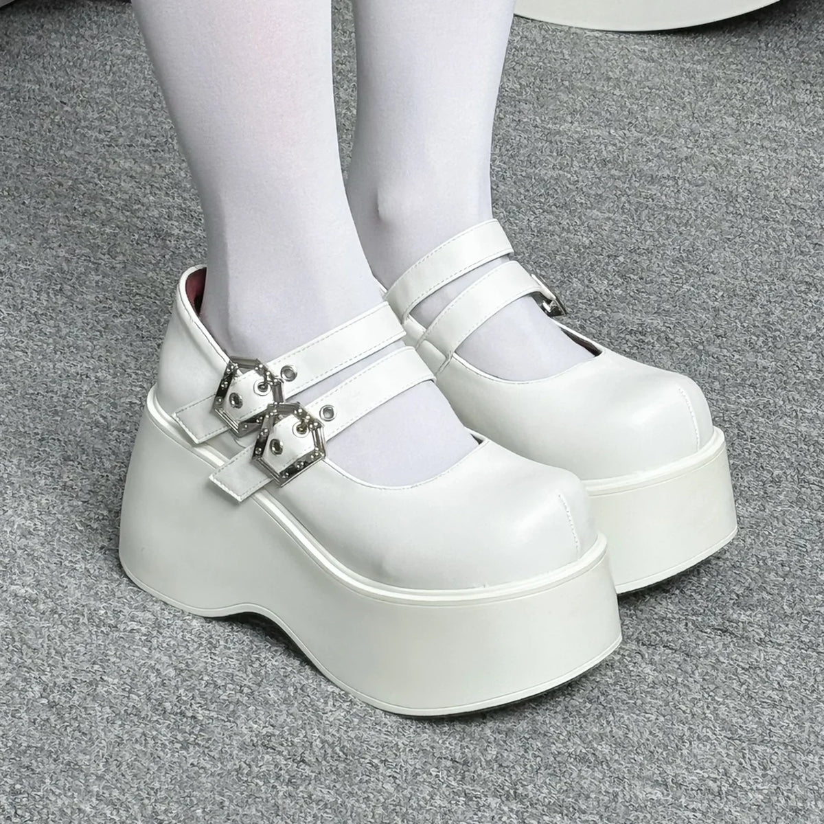 Sapato Lolita Punk Plataforma Nameless Witch