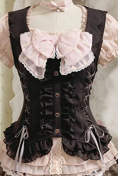 Conjunto Y2K Kawaii com Renda 3 Peças