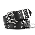 Moda liga feminina cintos corrente de luxo para couro genuíno novo estilo pino fivela jeans decorativo senhoras retro decorativo punk