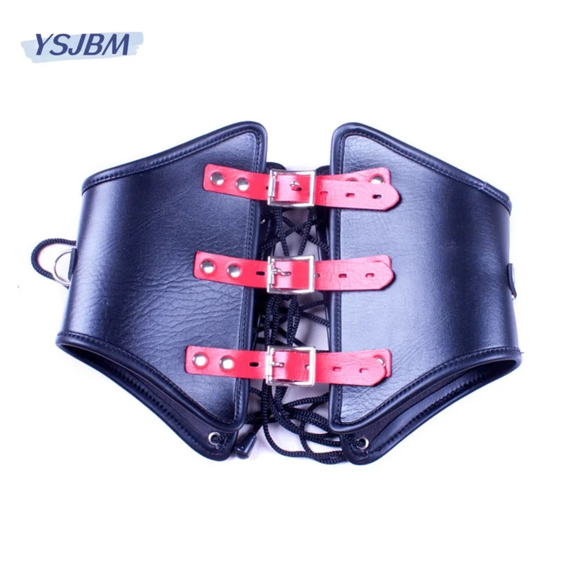 YSJBM-couro erótico BDSM espartilho brinquedos sexuais para mulheres, escravo fetiche, traje de cintura restrição, lingerie sexy acessórios