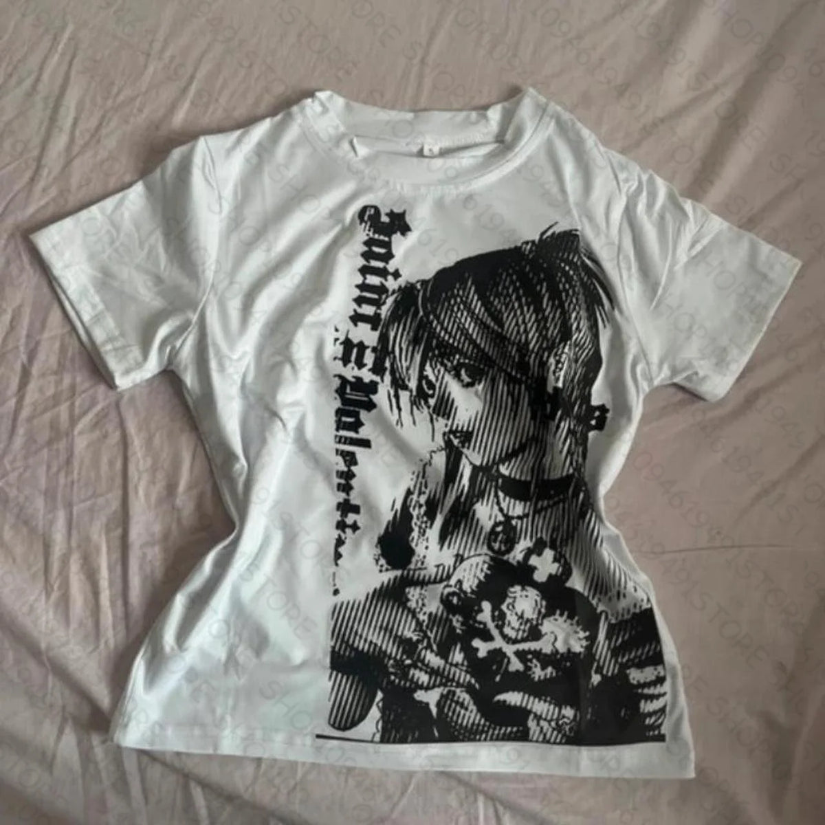 Camiseta Y2K Anime Streetwear com Estampa