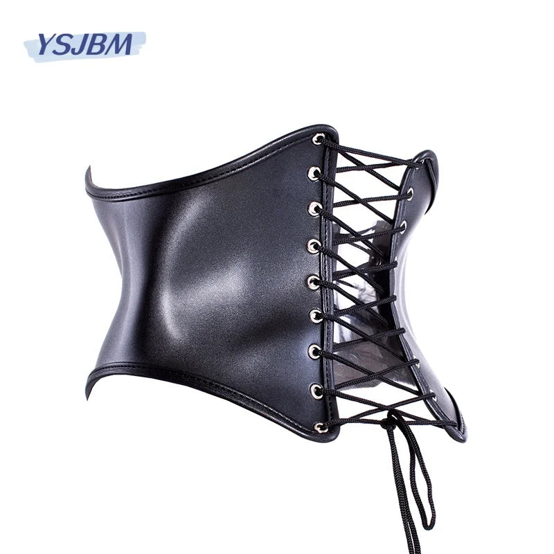 YSJBM-couro erótico BDSM espartilho brinquedos sexuais para mulheres, escravo fetiche, traje de cintura restrição, lingerie sexy acessórios