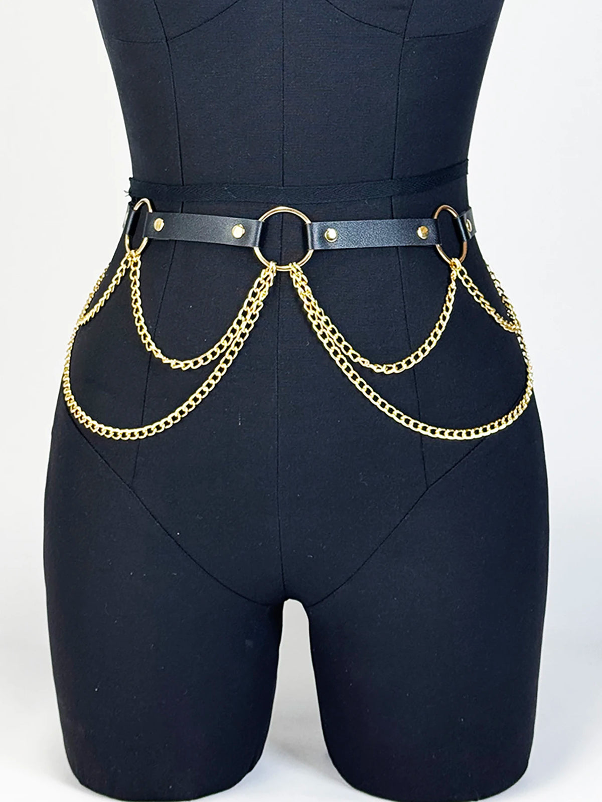    Mulheres sexy cinto de couro cintura corrente arnês moda cintura acessório lazer punk gótico roupas jóias cinto