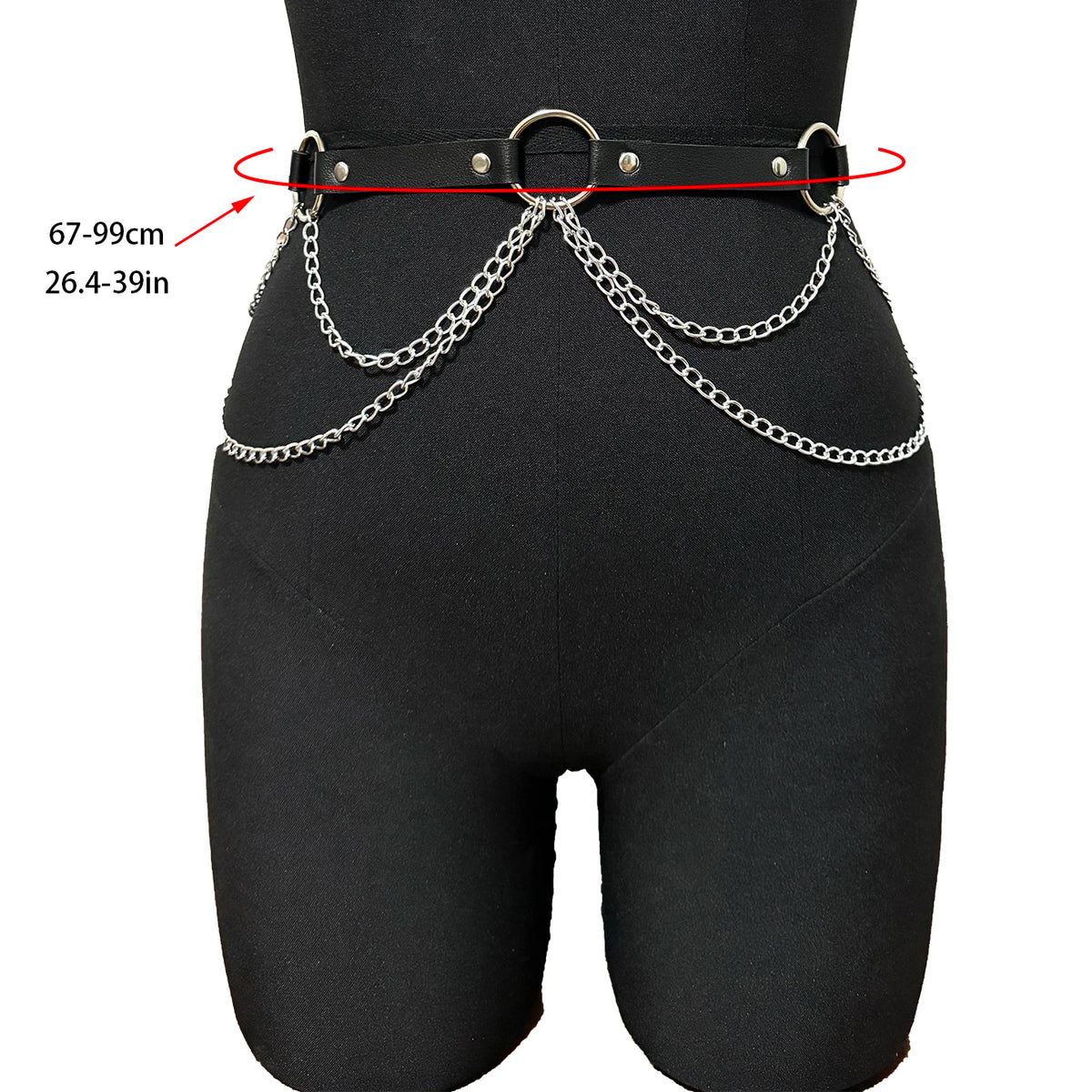    Mulheres sexy cinto de couro cintura corrente arnês moda cintura acessório lazer punk gótico roupas jóias cinto