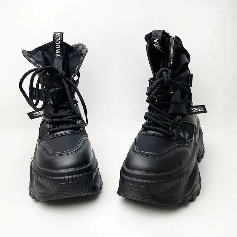 Nova plataforma tênis feminino cruz rendas até luz sapatos casuais designer de moda sapatos vulcanizados casuais marca senhoras botas curtas