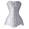 Preço por atacado Espartilho longo torso roupas sexy korse jacquard aço desossado bustier 6xl plus size korsett feminino steampunk gorset