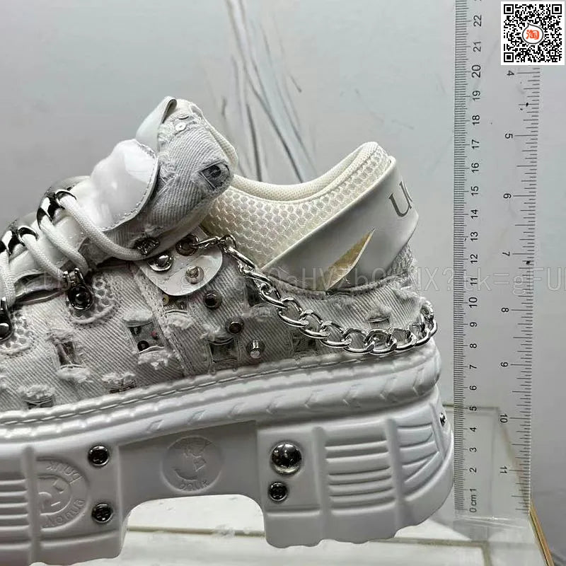 Novo Lançamento Verão 2026: Tênis Masculino Estilo Punk com Plataforma, Personalidade Niche, Moda Urbana Descolada, Modelo Dad Shoes