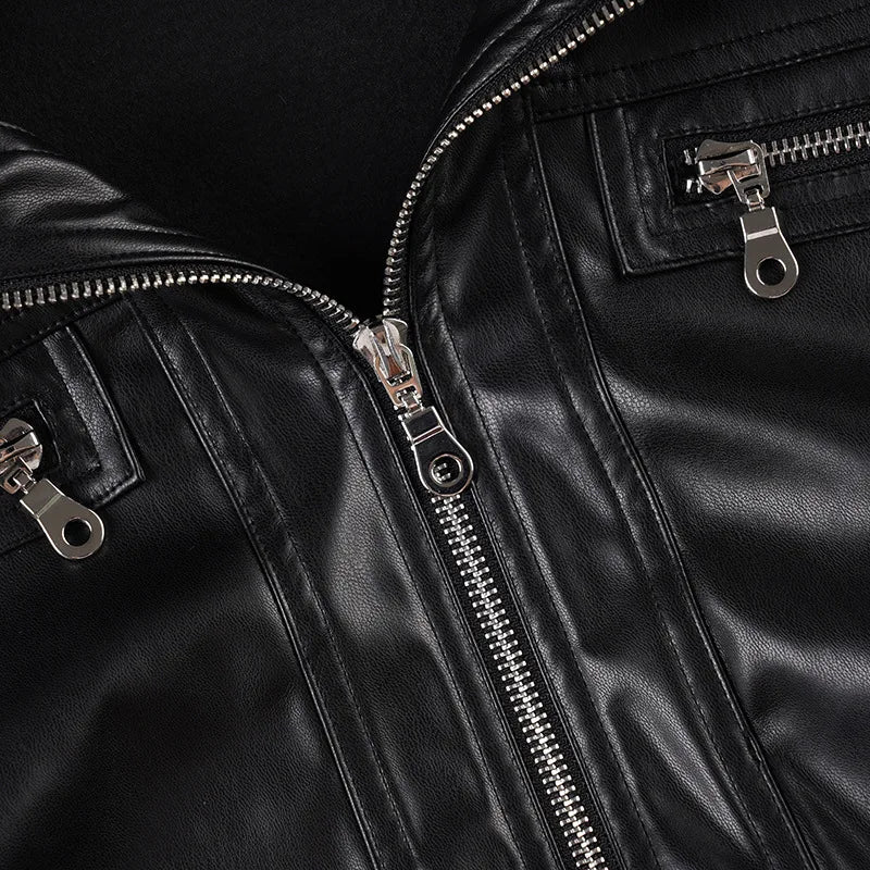 Altgoth americano vintage jaqueta de couro do plutônio feminino streetwear harajuku grunge emo alternativa grunge zíper casacos casuais feminino