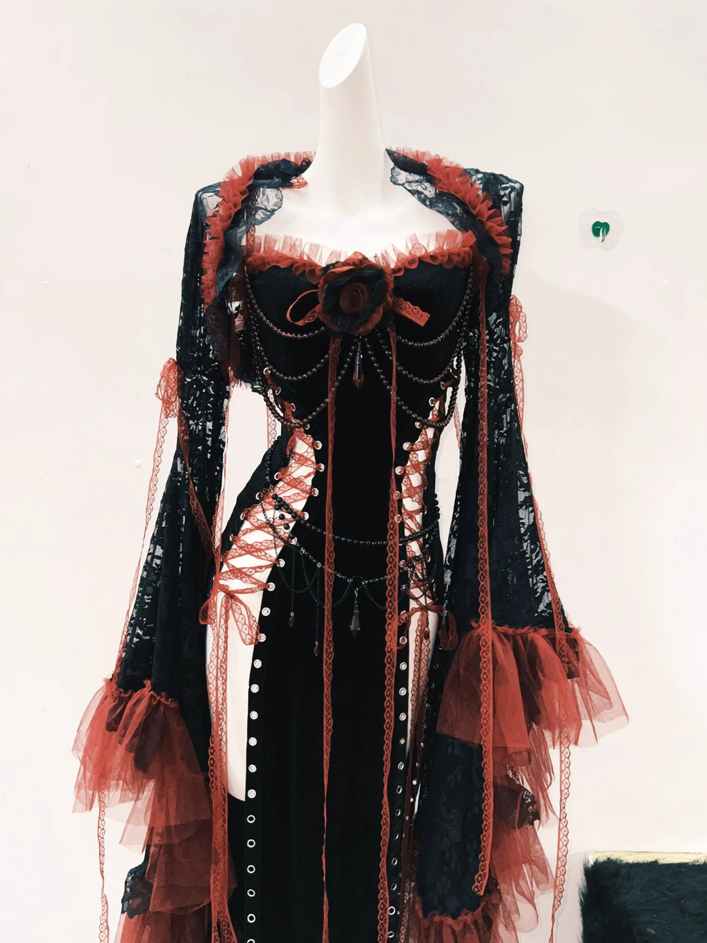 Lolita vestido gótico vestido punk vestido vintage roupas góticas y2k moda harajuku vestido de renda y2k vestido de fada grunge
