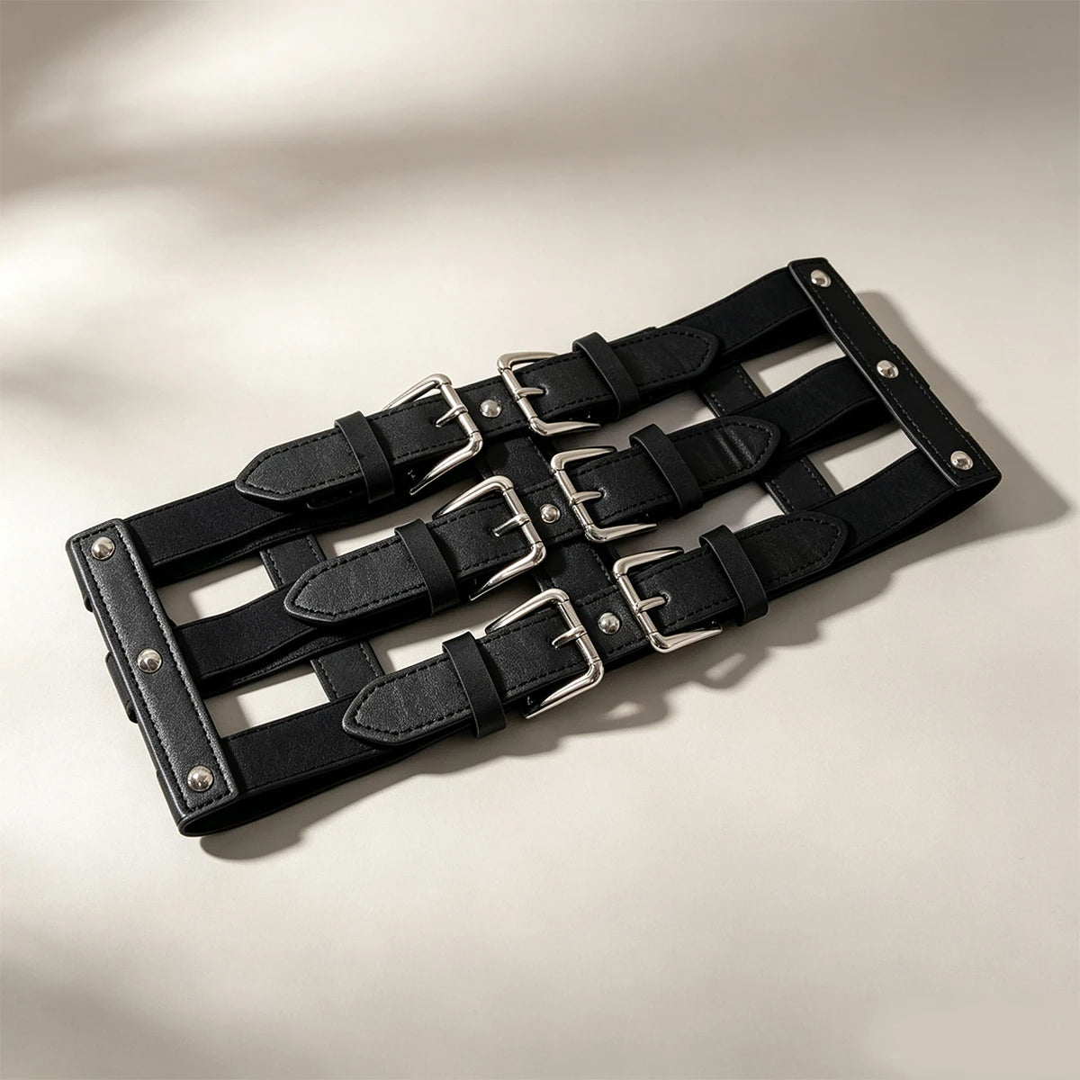 Novo Cinto Largo Punk Preto em Couro PU para Mulheres, Cintos Modeladores de Cintura Alta Elásticos, Cintos Pretos para Vestidos Femininos.