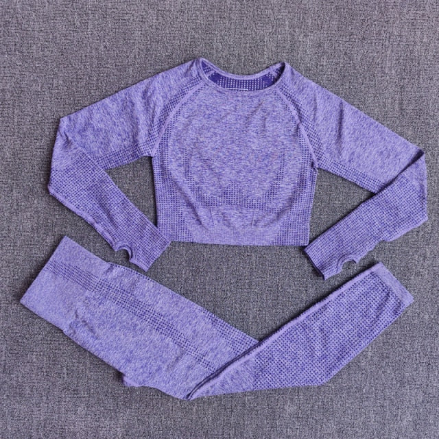 Conjunto Fitness Sem Costura 2/3/5 Peças