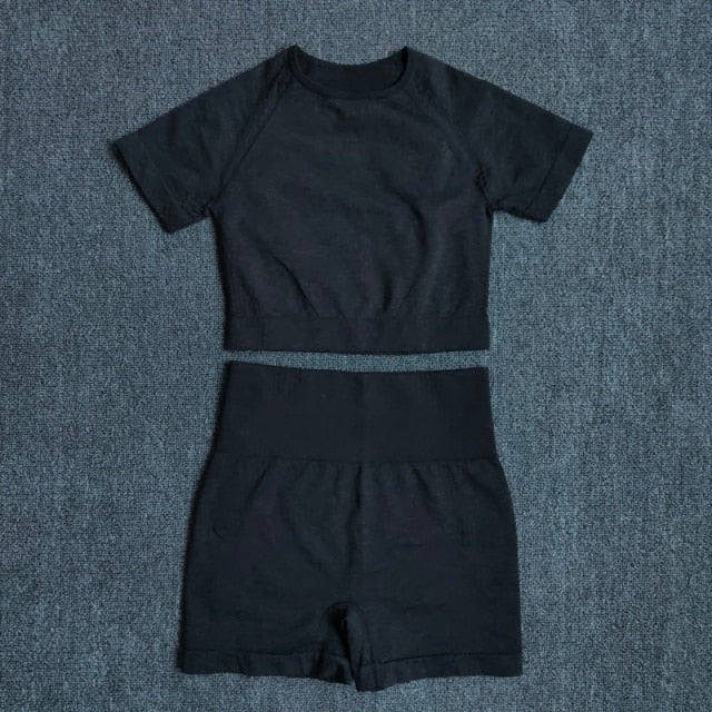 Conjunto Fitness Sem Costura 2/3/5 Peças